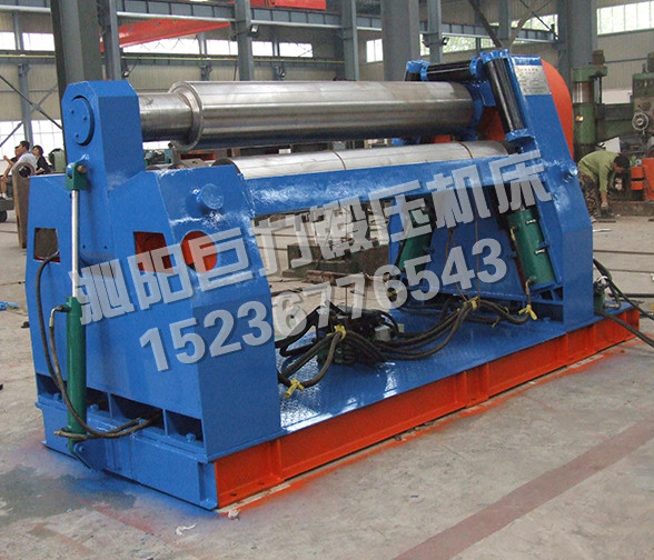 W11QX-16x2000- Inclined Down-adjusting 3 Roll Rolling Machine